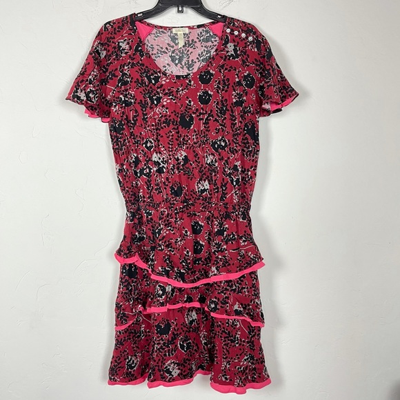 Matilda Jane Helena‎ Dress Floral Ruffle Midi Red - Picture 1 of 7